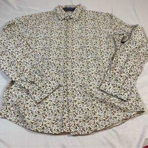 Denim & Flower White Floral Men's Shirt
